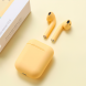 Бездротові Bluetooth навушники HBQ InPods 12 з активним шумопоглинанням (жовтий колір)