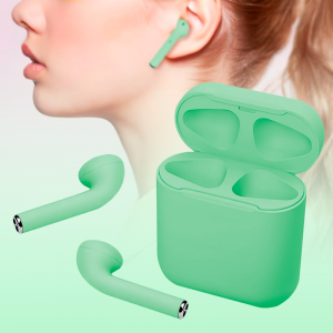 Беспроводные Bluetooth наушники HBQ InPods 12 с активным шумоподавлением (зеленый цвет)