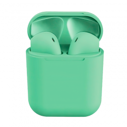 Бездротові Bluetooth навушники HBQ InPods 12 з активним шумопоглинанням (зелений колір)