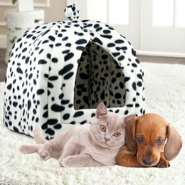М'який будиночок-намет Pet Hut для собак і кішок 30х30х40 см, Білий