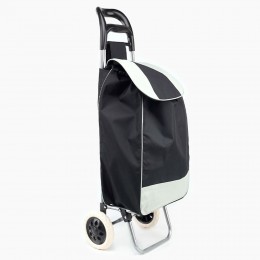 Хозяйственная сумка-тележка кравчучка на колесиках, черная 95 см (НА-600)
