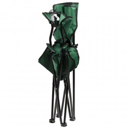 Туристичний складний стілець зі спинкою Павук до 150 кг у чохлі, Зелений