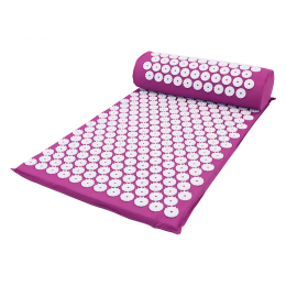 Акупунктурный массажный коврик + подушка для всего тела, фиолетовый