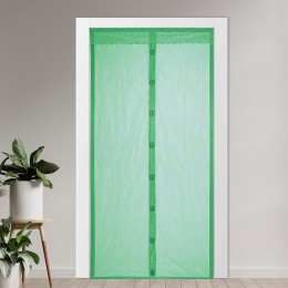 Дверная антимоскитная сетка-штора Magic Mesh на магнитах от комаров 210х100, Зеленый