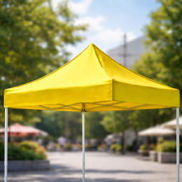 Дах для розсувного торгового намету зі складним каркасом 3 х 3 м, тент для павільйону Жовтий