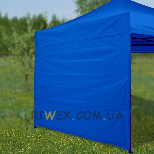 Бокова стінка на шатер/палатку 12 м, 3 стінки 3х6 м, Синій