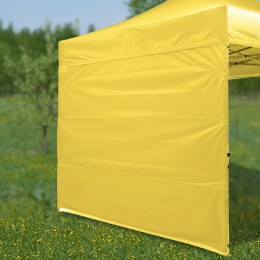 Бокова стінка на шатер/палатку 9 м, 3 стінки 3х3 м, Жовтий