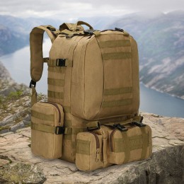 Военный рюкзак тактический BGINVEST mix_58 41-60 литров, Койот (205)