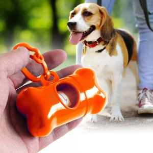 Диспенсер с пакетами PetDog DG-19 для уборки за животными, Оранжевый