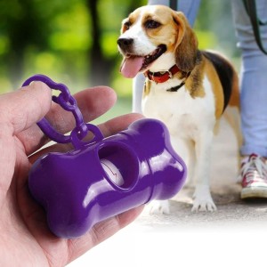 Диспенсер з пакетами PetDog DG-19 для прибирання за тваринами, Фіолетовий