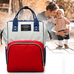 Мультифункціональна сумка-рюкзак для мами Mummy Bag 42х22х29см, 20 л, Трикольорова