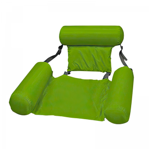 Надувной складной матрас для бассейна Inflatable Floating Bed Зеленый (205)