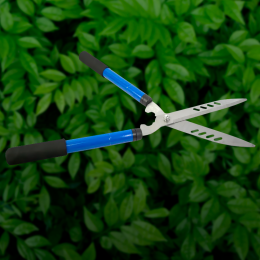 Садові ножиці по живоплоті для кущів з телескопічними ручками 55 см Синій