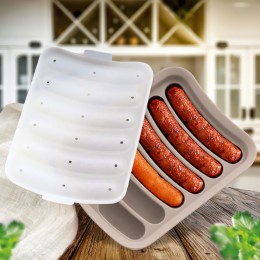 Силіконова форма для сосисок ковбасок Sausage Silicone Mold, Бежевий