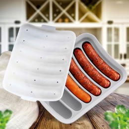 Силіконова форма для сосисок ковбасок Sausage Silicone Mold, Білий
