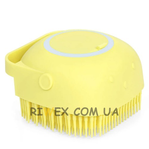 Силиконовая щетка для животных с резервуаром для шампуня‌ silicone massage bath brush