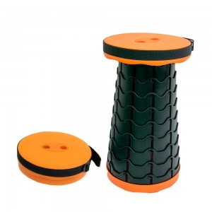 Раскладной телескопический стул для отдыха Folding stool, Оранжевый