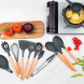 Универсальный набор кухонных принадлежностей из 12 предметов Kitchen Set черный (HA-50)