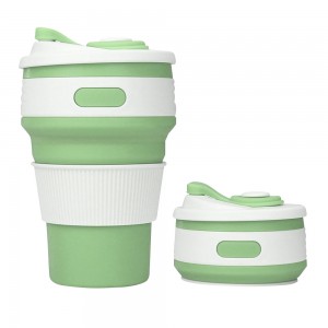 Стакан силиконовый складной Silicon Magic Cup 350 мл, Зеленый