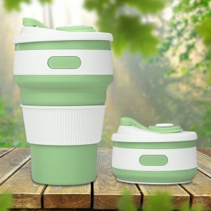 Стакан силиконовый складной Silicon Magic Cup 350 мл, Зеленый