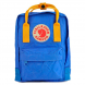 Городской рюкзак Fjallraven Kanken Classic синий с желтыми ручками
