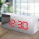 Часы настольные Mirror Led Clock EL-615-1 на батарейках в минималистическом стиле, Белый