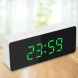 Годинник настільний Mirror Led Clock EL-615-1 на батарейках в мінімалістичному стилі, Зелений