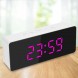 Часы настольные Mirror Led Clock EL-615-1 на батарейках в минималистическом стиле, Розовый