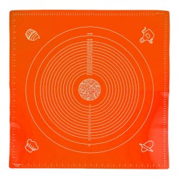 Силіконовий кондитерський килимок для розкочування тіста 70х70см, Червоний (237)