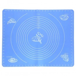 Силіконовий кондитерський килимок для розкочування тіста 50х70см, Синій (237)