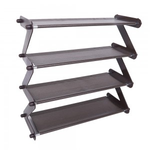 Полиця стійка органайзер для взуття на 4 полиці Shoe Rack Amazin, YH8802-4 Коричневий (2742)