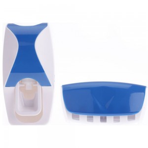 Автоматичний дозатор зубної пасти + тримач для щіток, Синій (205)