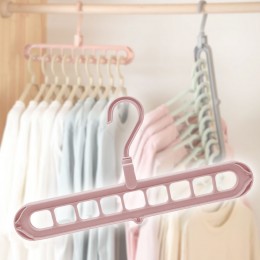 Вешалка для одежды чудо-органайзер для экономии места Wonder Hangers на 9 отверстий, Розовая (575)