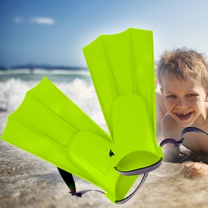Детские ласты для плавания TT14013, 36-16-3 см, Салатовый (I24)