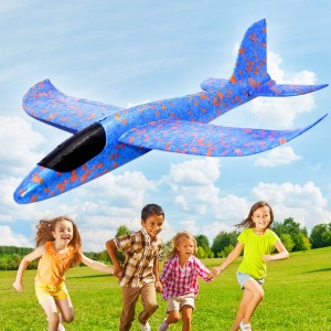  Метательный самолет трюкач планер Fly Plane 48 см, Синий