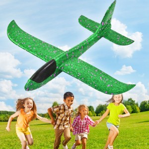 Мітальний літак трюкач планер Fly Plane 48 см, Зелений