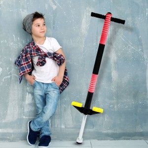 Джампер Pogo Stick (Кузнечик) детский, палка-прыгалка до 40 кг, Красный
