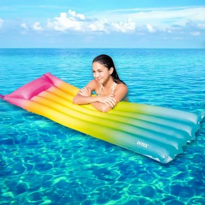 Надувний матрац для плавання Intex 58721 Райдужний омбре, 170х53х15 см (I24)