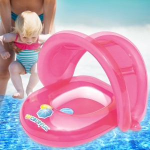 Круг для плавания Bestway 34091 с сиденьем и тентом от солнца, 80 х 85 см, Розовый (I24) Круг для плавания Bestway 34091 с сиденьем и тентом от солнца, 80 х 85 см, Розовый (I24)