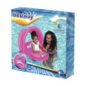 Круг для плавания Bestway 34091 с сиденьем и тентом от солнца, 80 х 85 см, Розовый (I24) Круг для плавания Bestway 34091 с сиденьем и тентом от солнца, 80 х 85 см, Розовый (I24)