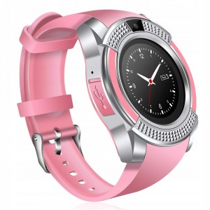 Розумний смарт-годинник Smart Watch V8, Рожевий