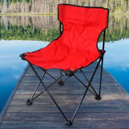 Крісло туристичне розкладне Павук 45x45x70 см, Червоний (ARSH)