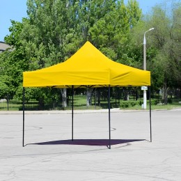 Торговый раздвижной шатер 3 х 3 м палатка гармошка Желтый