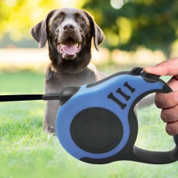 Автоматичний висувний повідець – рулетка на 3 м для середніх собак, Синій (205)