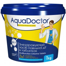 Медленно-растворимый дезинфицирующий препарат 3в1 AquaDoctor MC-T, 1 кг (LM)