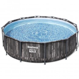 Каркасний басейн Bestway Wood Style 5614X  з картриджним фільтром та драбиною, 366х100 см(LM)