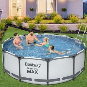 Каркасный бассейн Bestway 56418 с картриджным фильтром и лесницей, 366x100 см (LM)