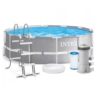Каркасный бассейн Intex 26718 в комплекте лестница, фильтр-насос, 366 х 122см (LM)