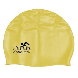 Силиконовая плавательная шапочка Conquest, Желтый