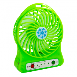 Настольный мини-вентилятор с аккумулятором Portable Fan Mini Зеленый